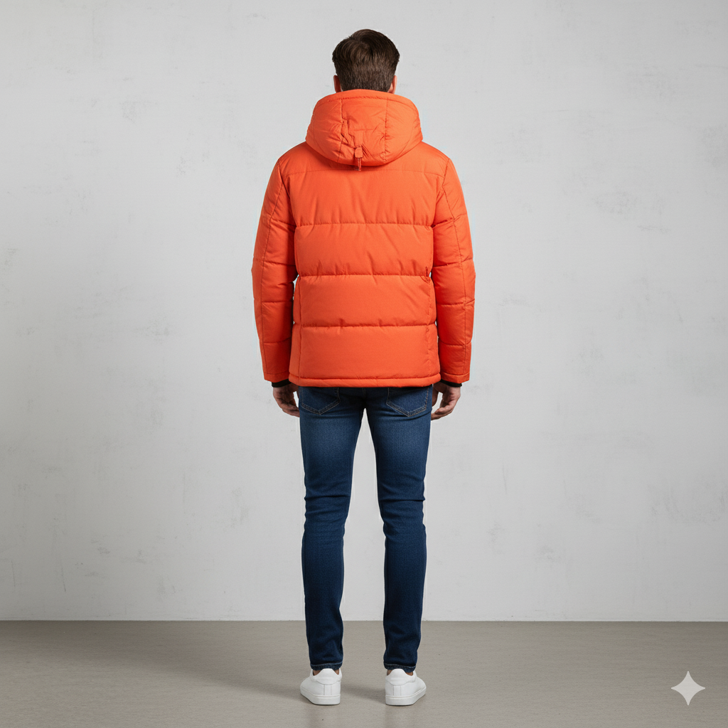 Herren Steppjacke mit Kapuze | Winter | Warm & Atmungsaktiv