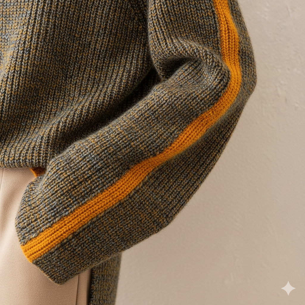 Damen Rollkragenpullover im Retro Strick | Warm & Bequem Winter