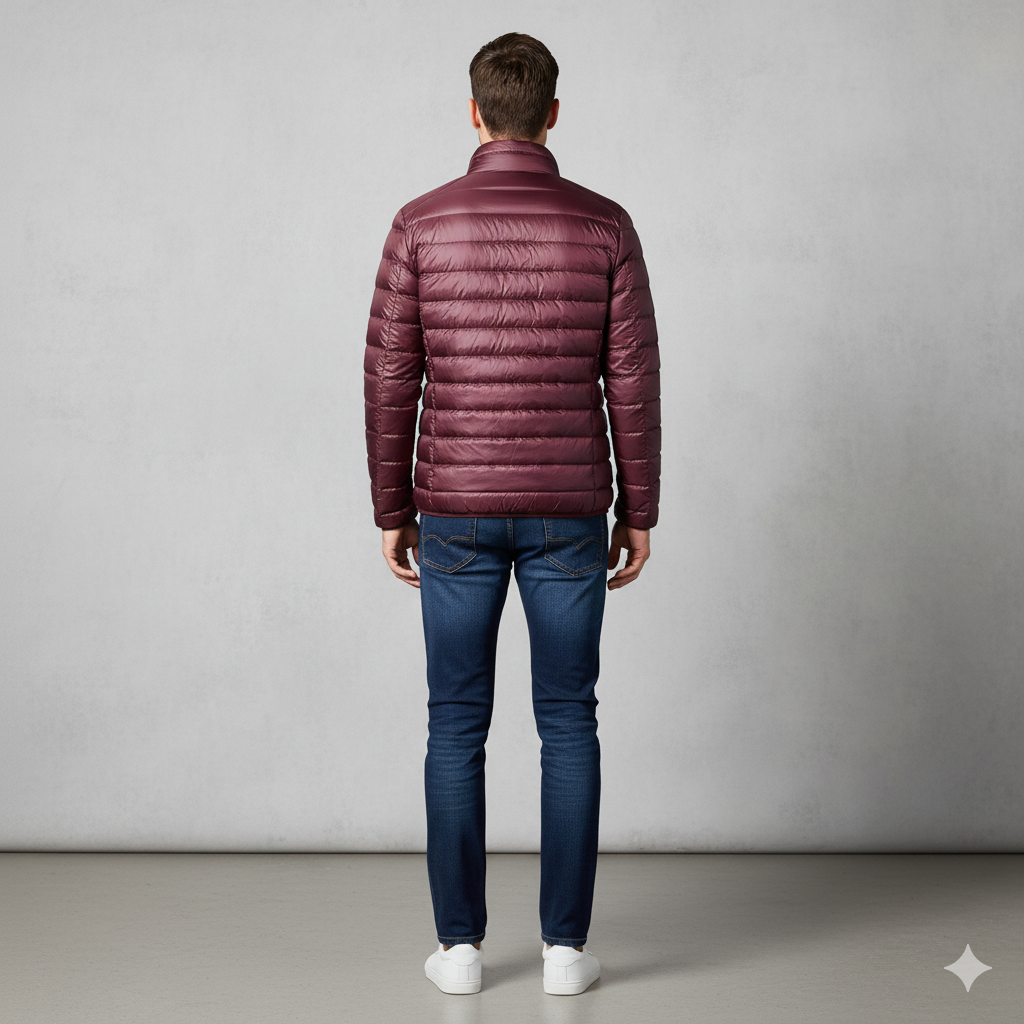 Leichte Herren Steppjacke mit Stehkragen | Übergang | Atmungsaktiv