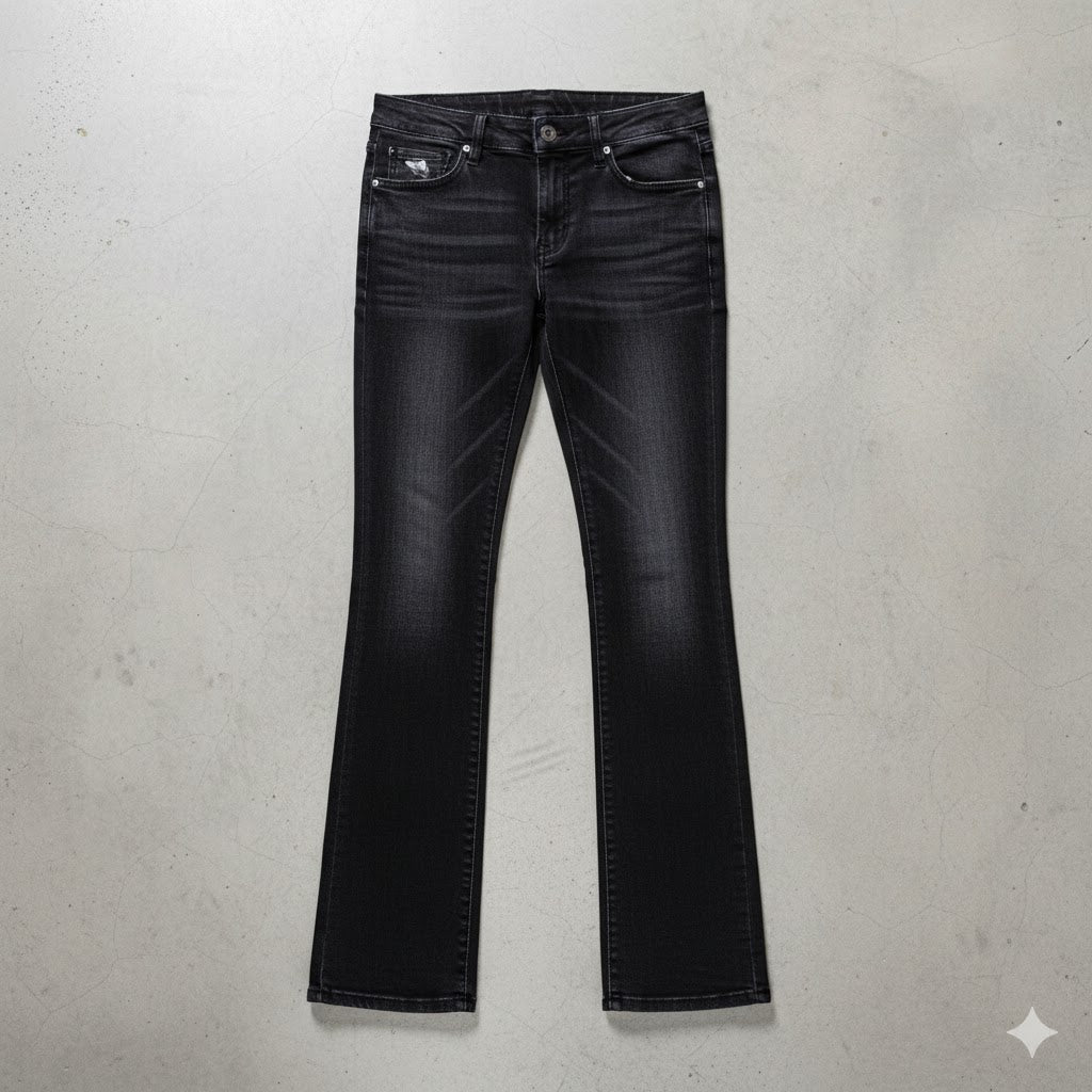 Damen Schlagjeans Low Rise | Retro Fit & Bequem
