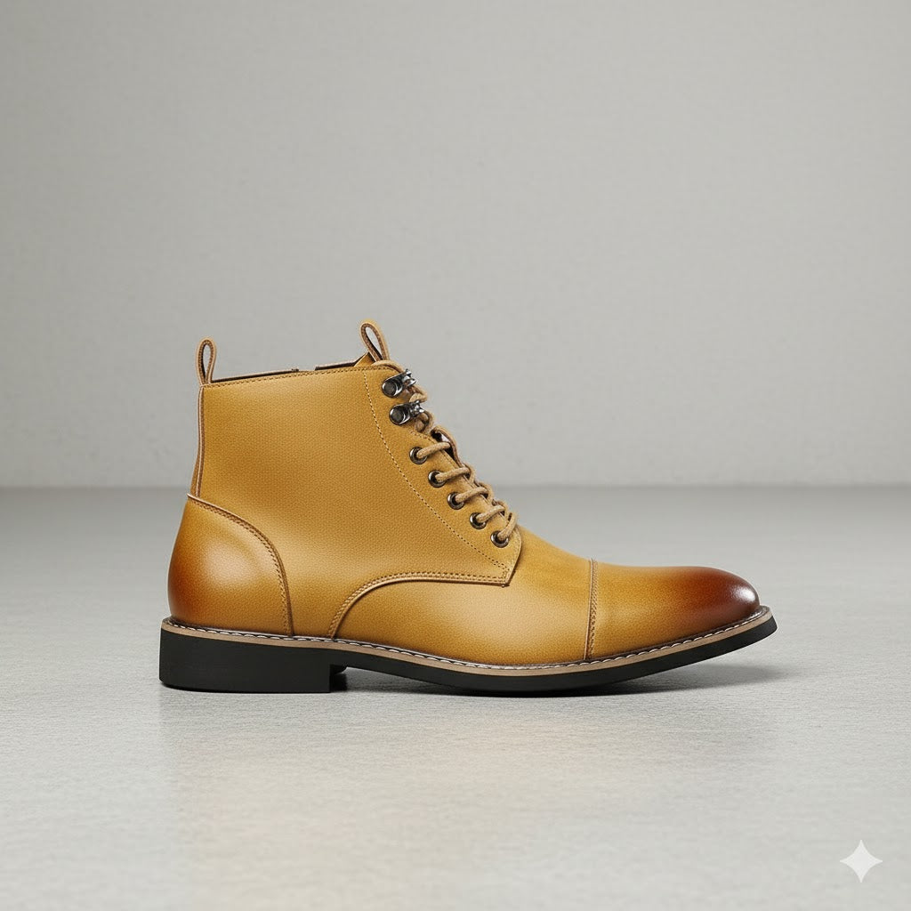Elegante Herren Stiefeletten | Rutschfest & mit Reißverschluss
