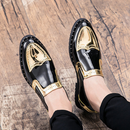 Steve – Helle Herrenhalbschuhe mit Spitzkappe aus veganem Leder