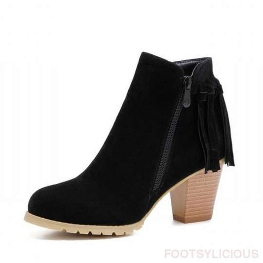 Juliet – Dicke Quasten-Stiefeletten für Herbst und Winter