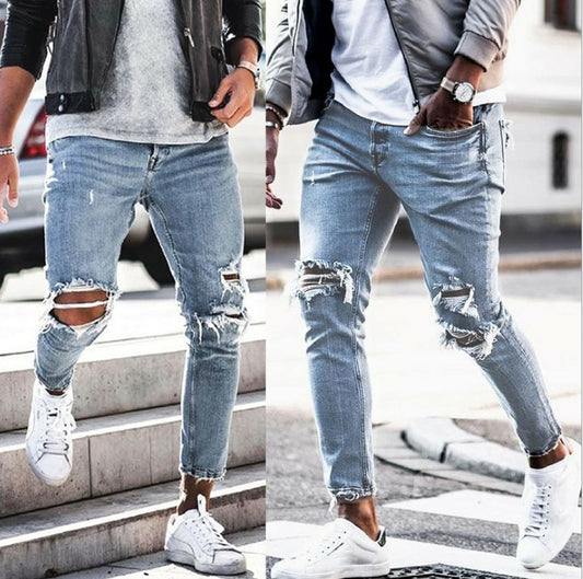 Ronnie – Ripped Skinny Jeans für Herren im Streetwear-Stil