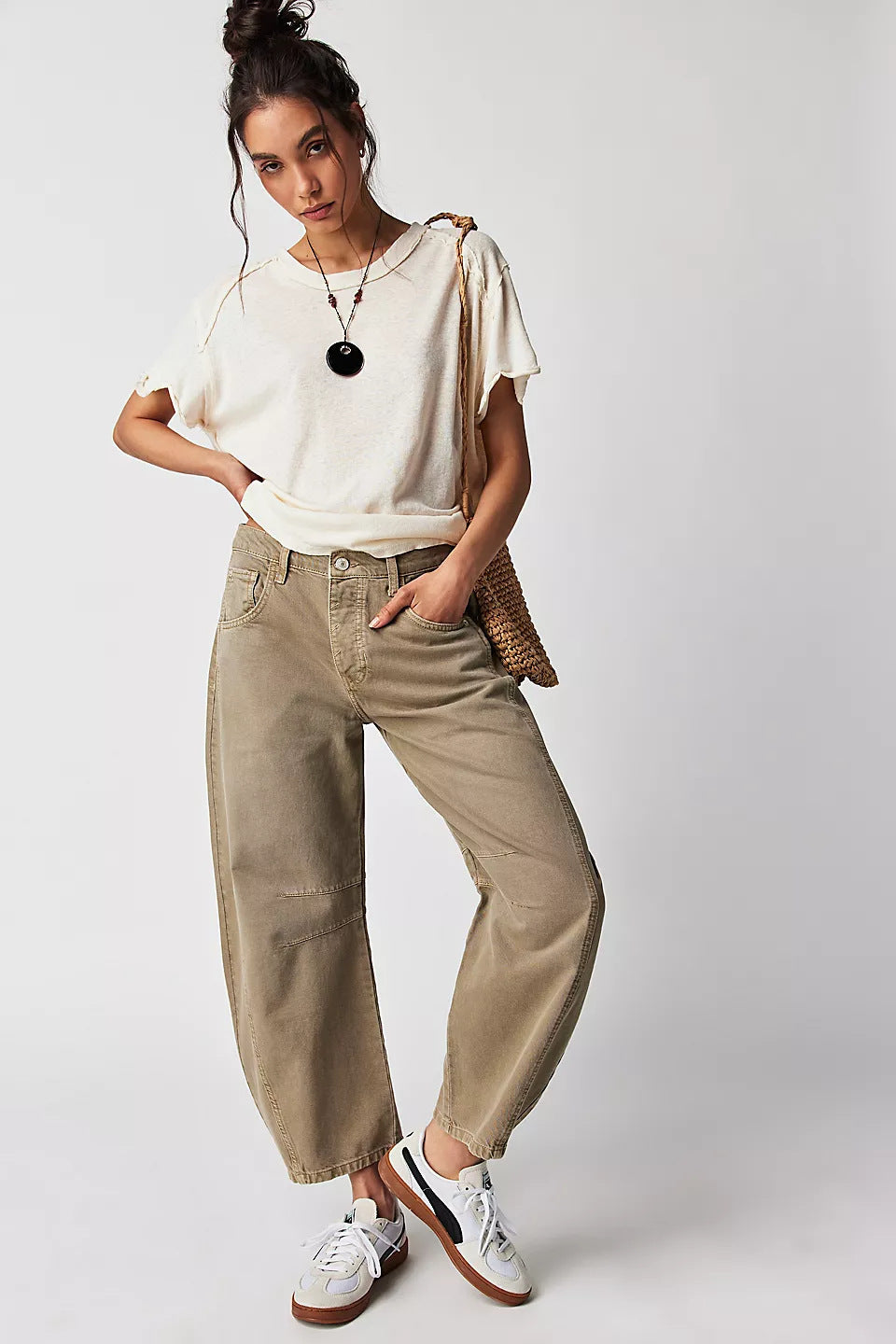 Susan – Locker geschnittene Damenjeans mit weitem Bein