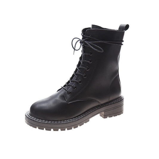 Catherine – Vegane Leder Damen Schneestiefel mit Wolle und rutschfester Sohle