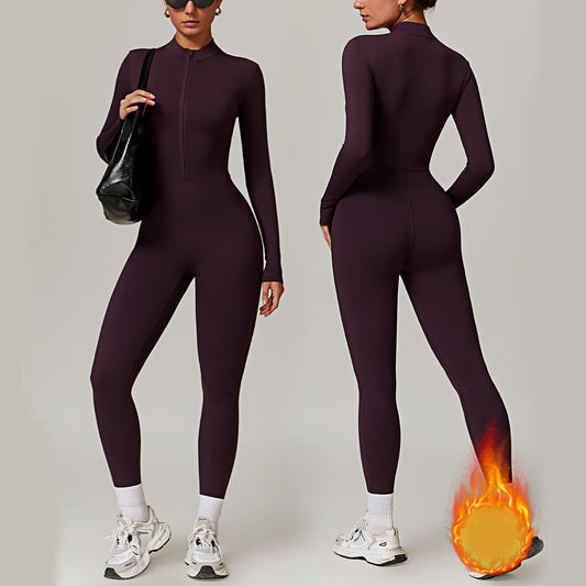 Harriet – Atmungsaktiver Langarm-Jumpsuit für Yoga und Fitness