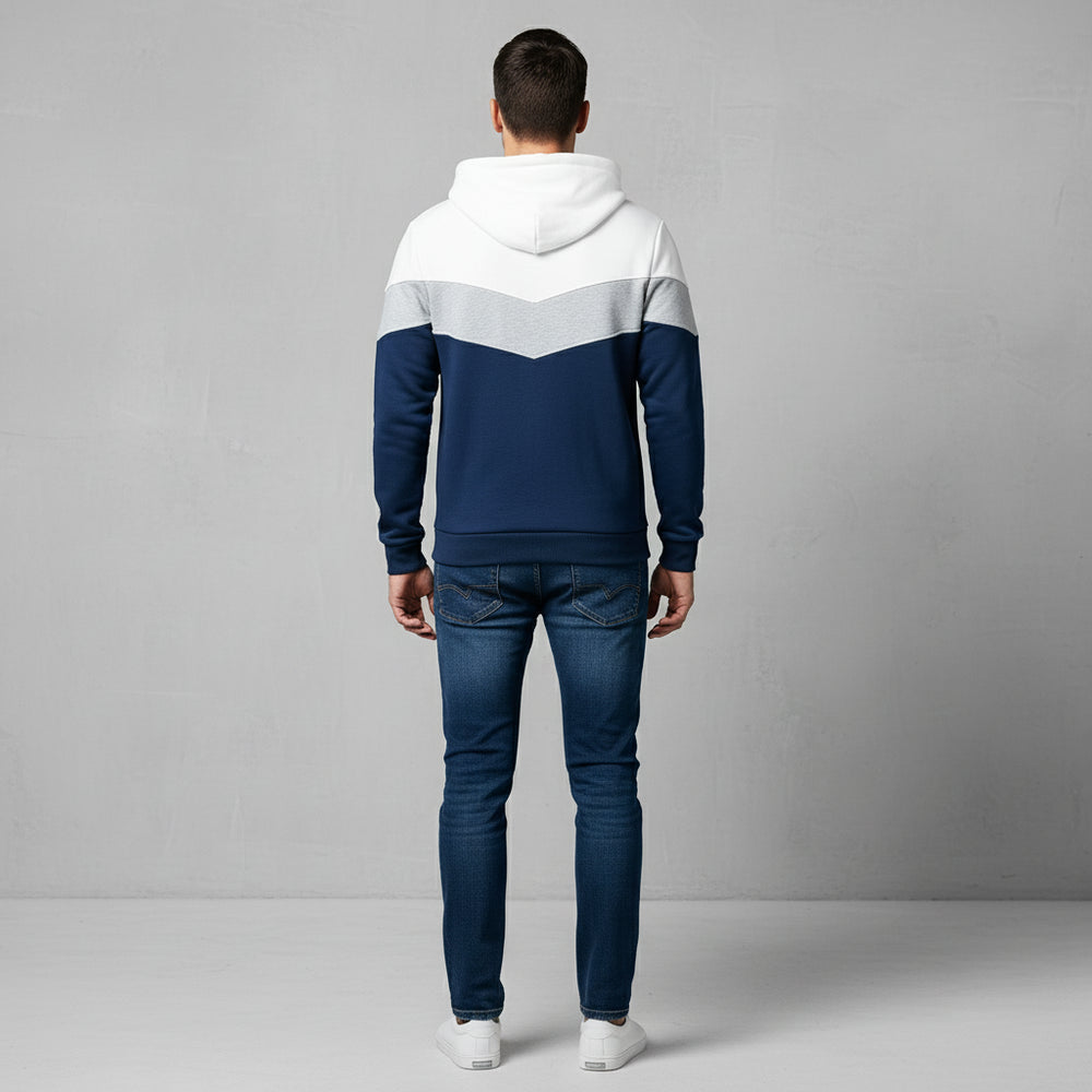 Herren Patchwork Hoodie