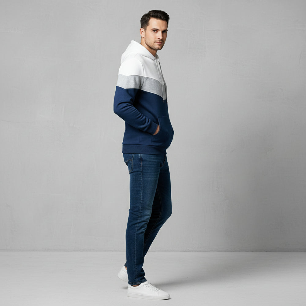 Herren Patchwork Hoodie