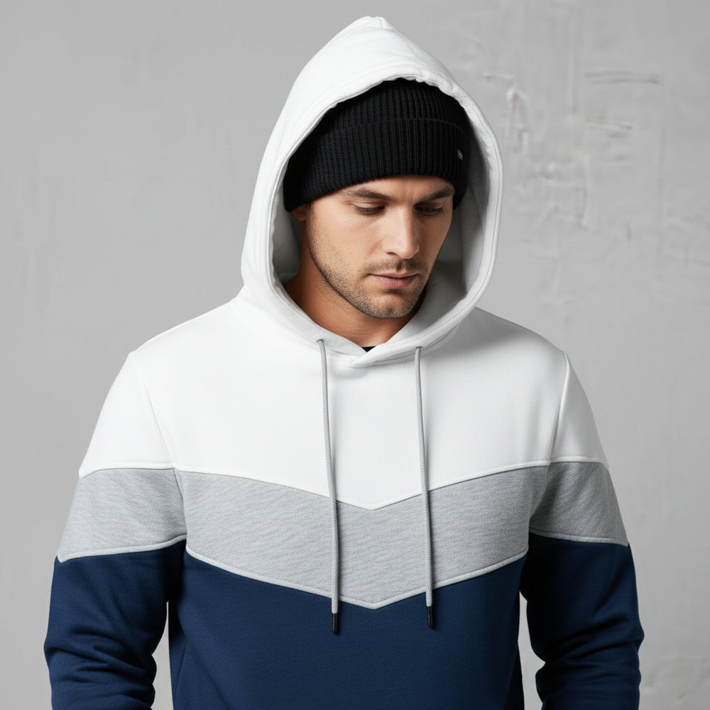 Herren Patchwork Hoodie