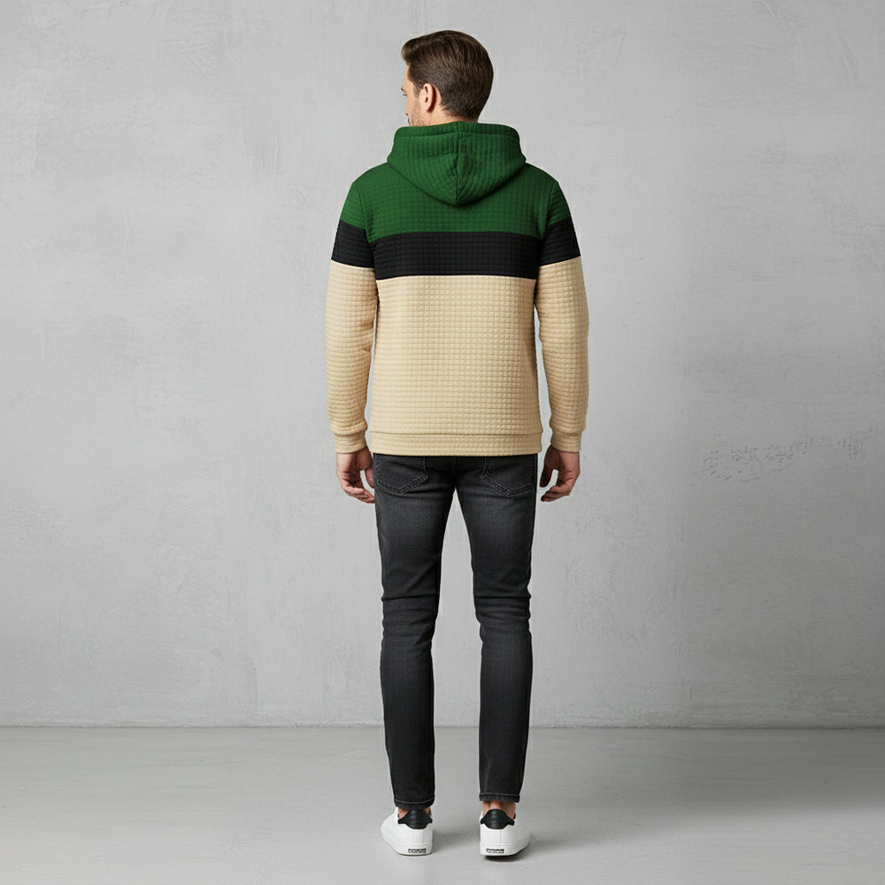 Herren Patchwork Hoodie