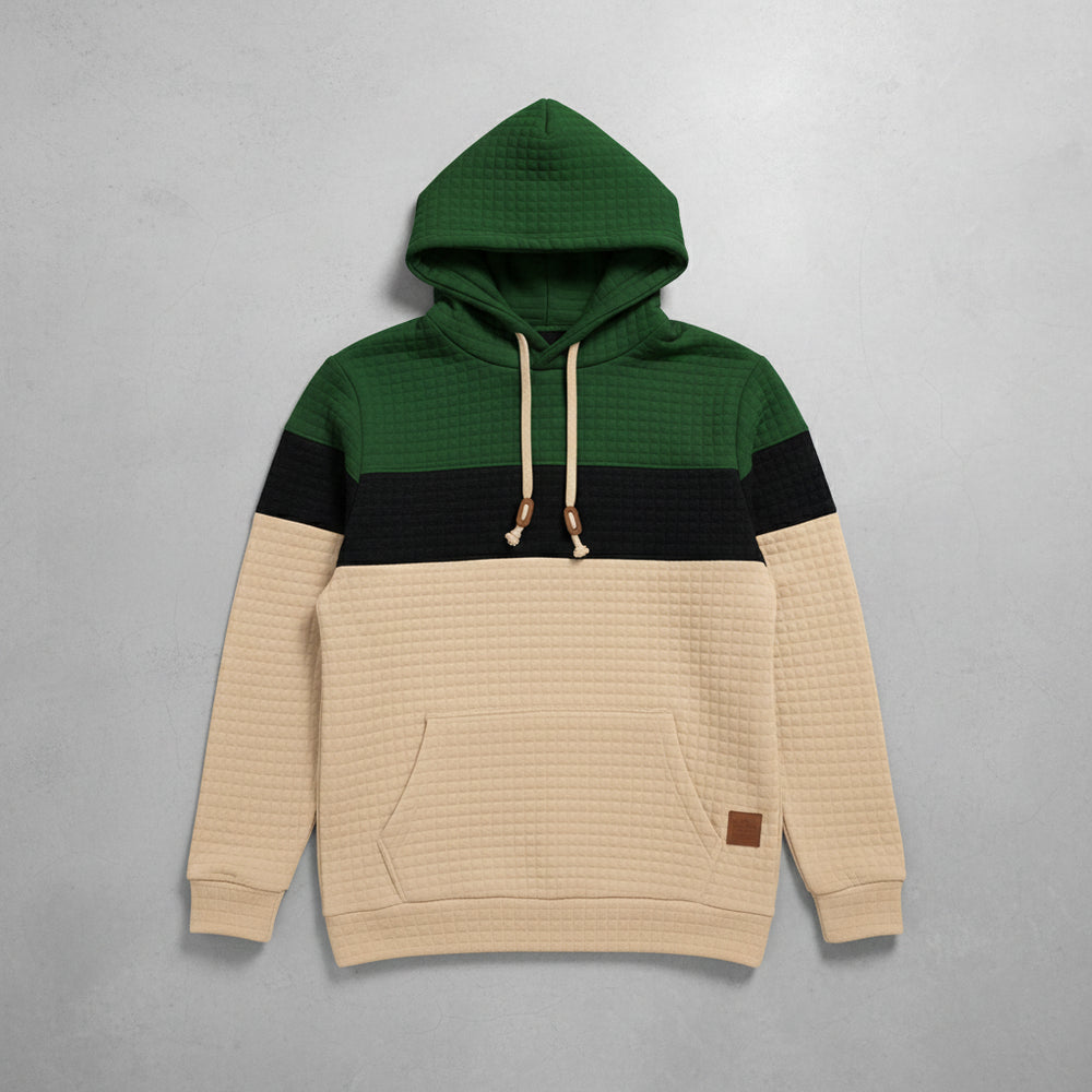 Herren Patchwork Hoodie