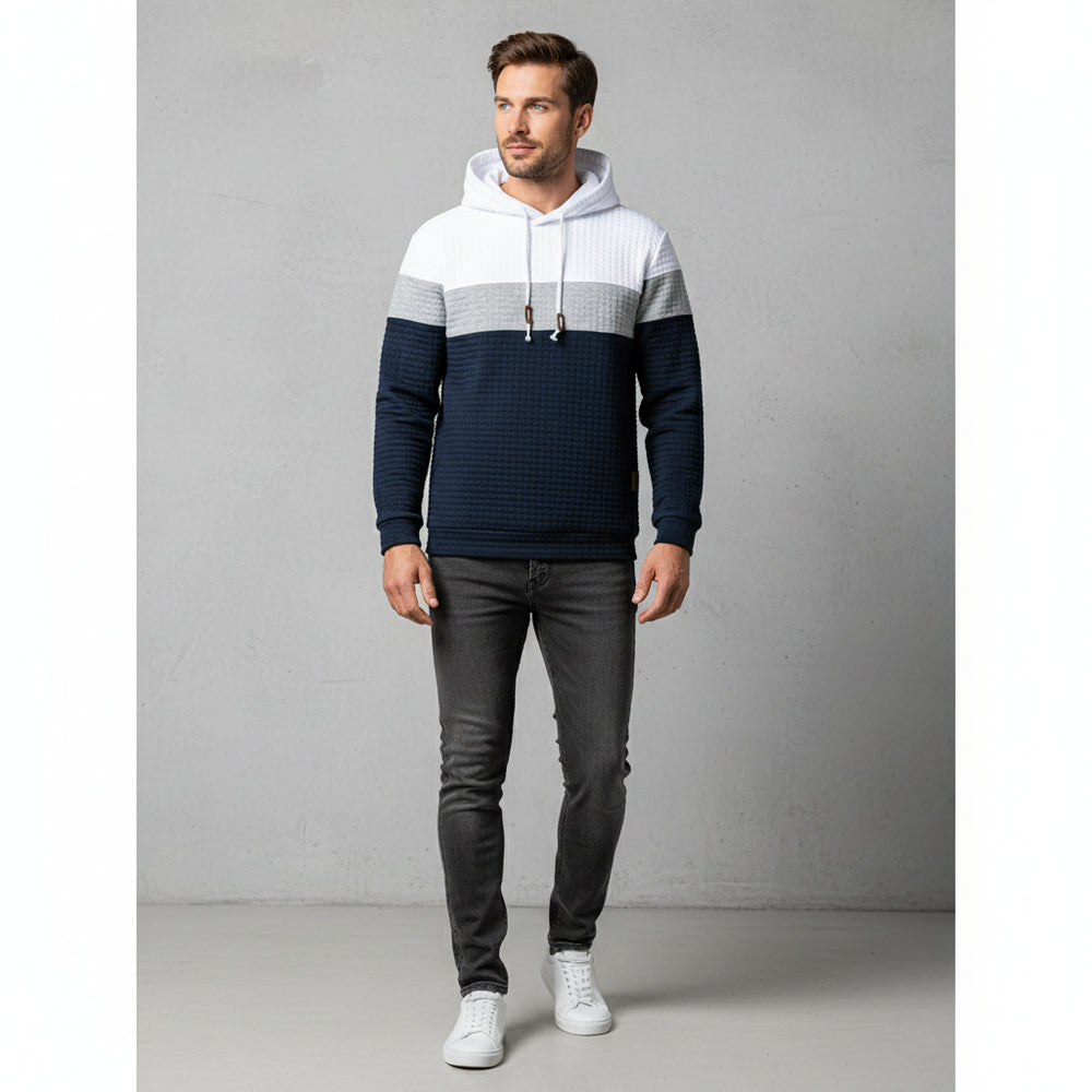 Herren Patchwork Hoodie