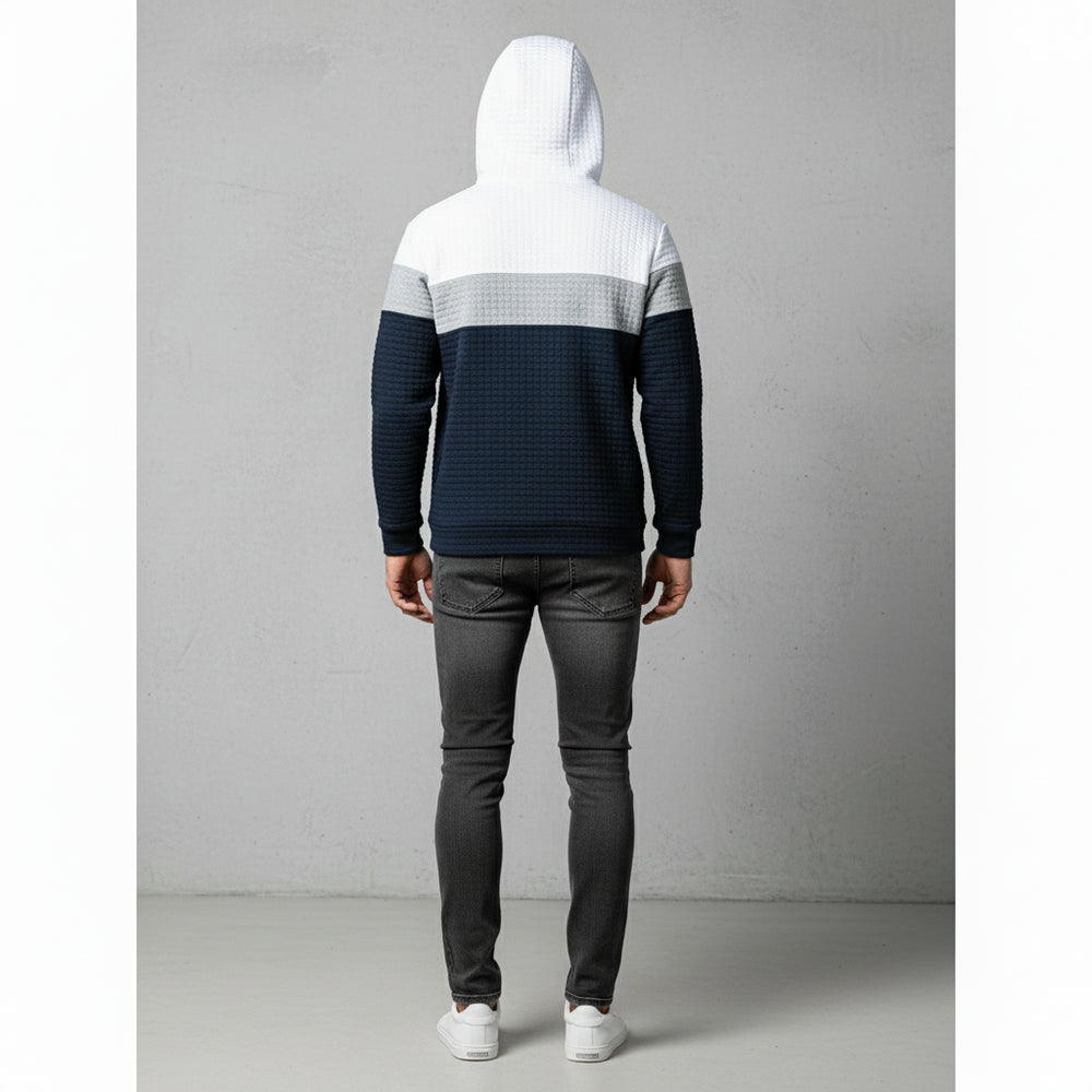 Herren Patchwork Hoodie