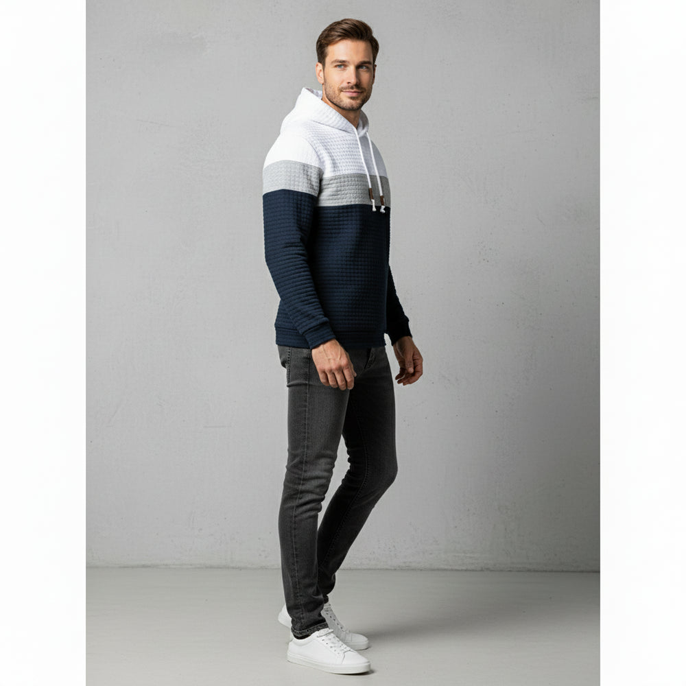 Herren Patchwork Hoodie