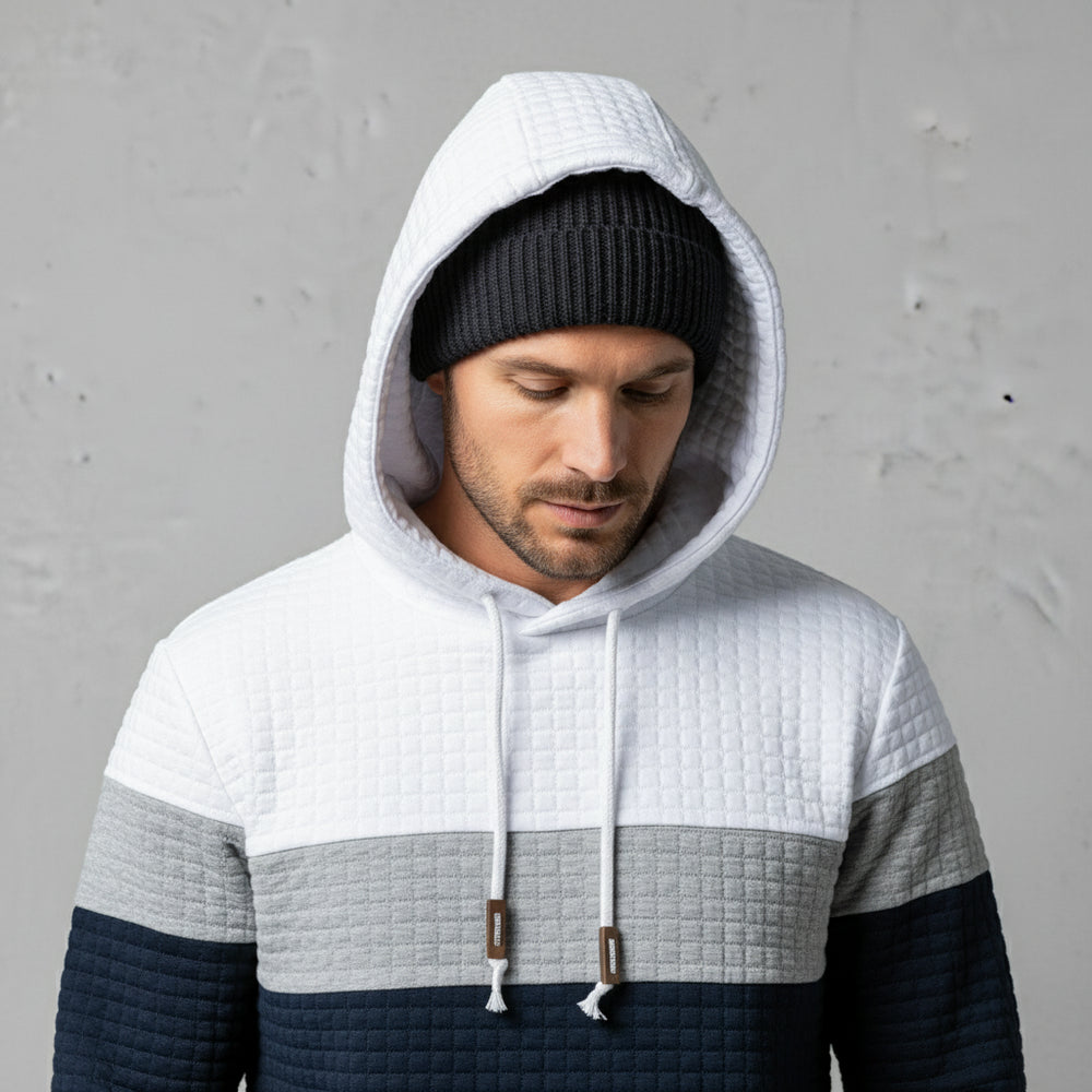Herren Patchwork Hoodie