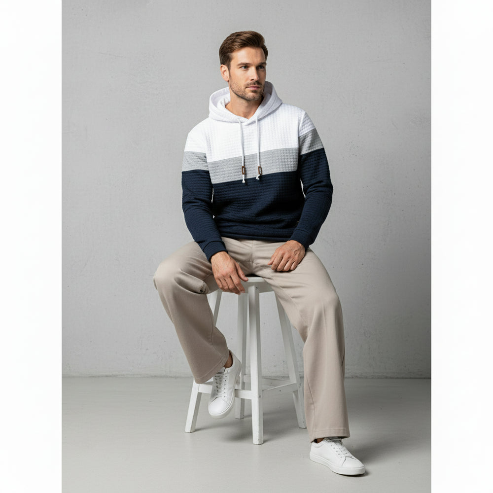 Herren Patchwork Hoodie