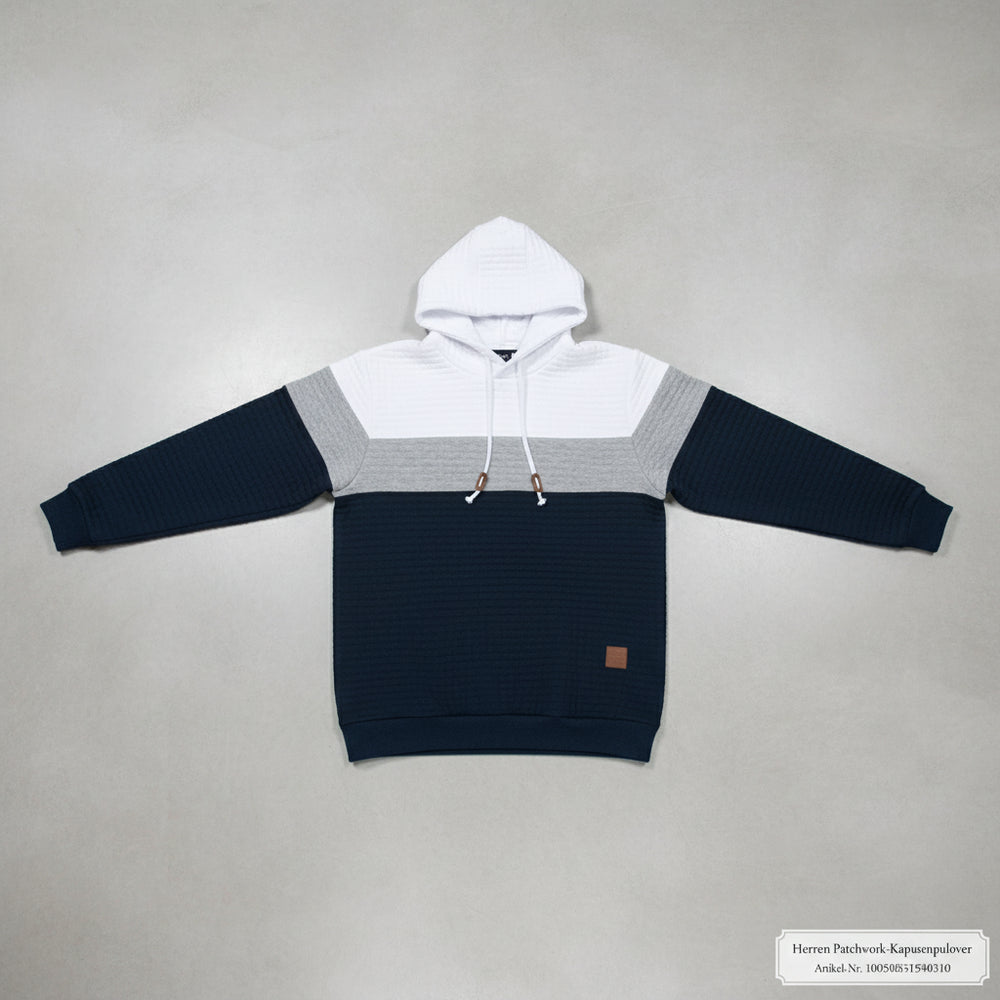 Herren Patchwork Hoodie