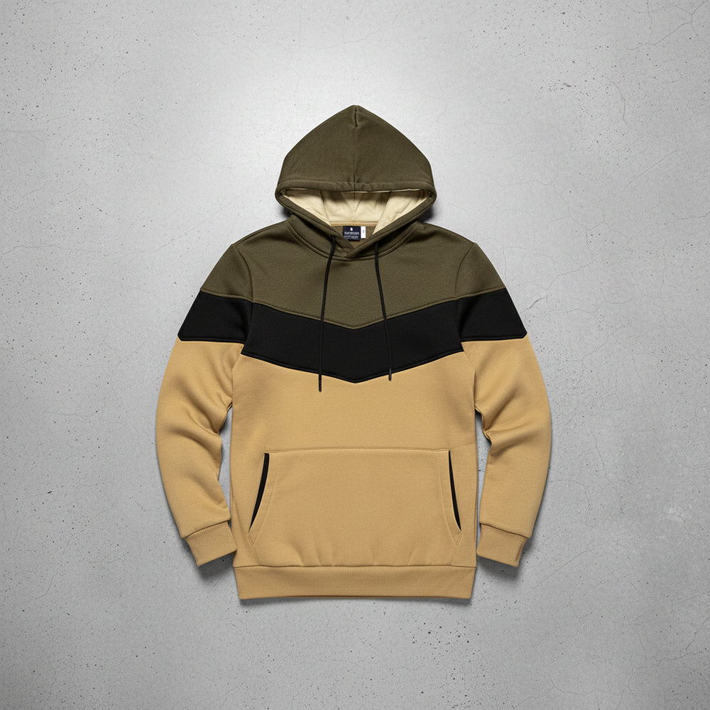 Herren Patchwork Hoodie