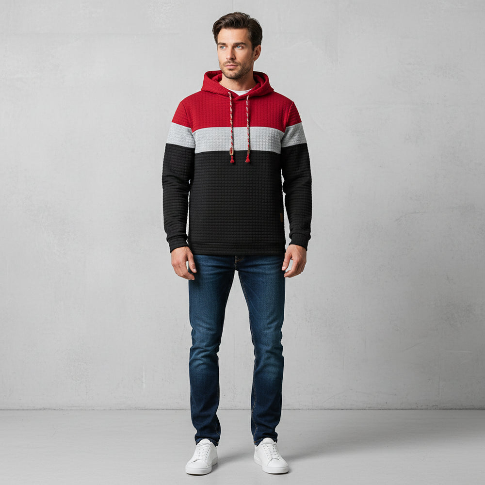 Herren Patchwork Hoodie