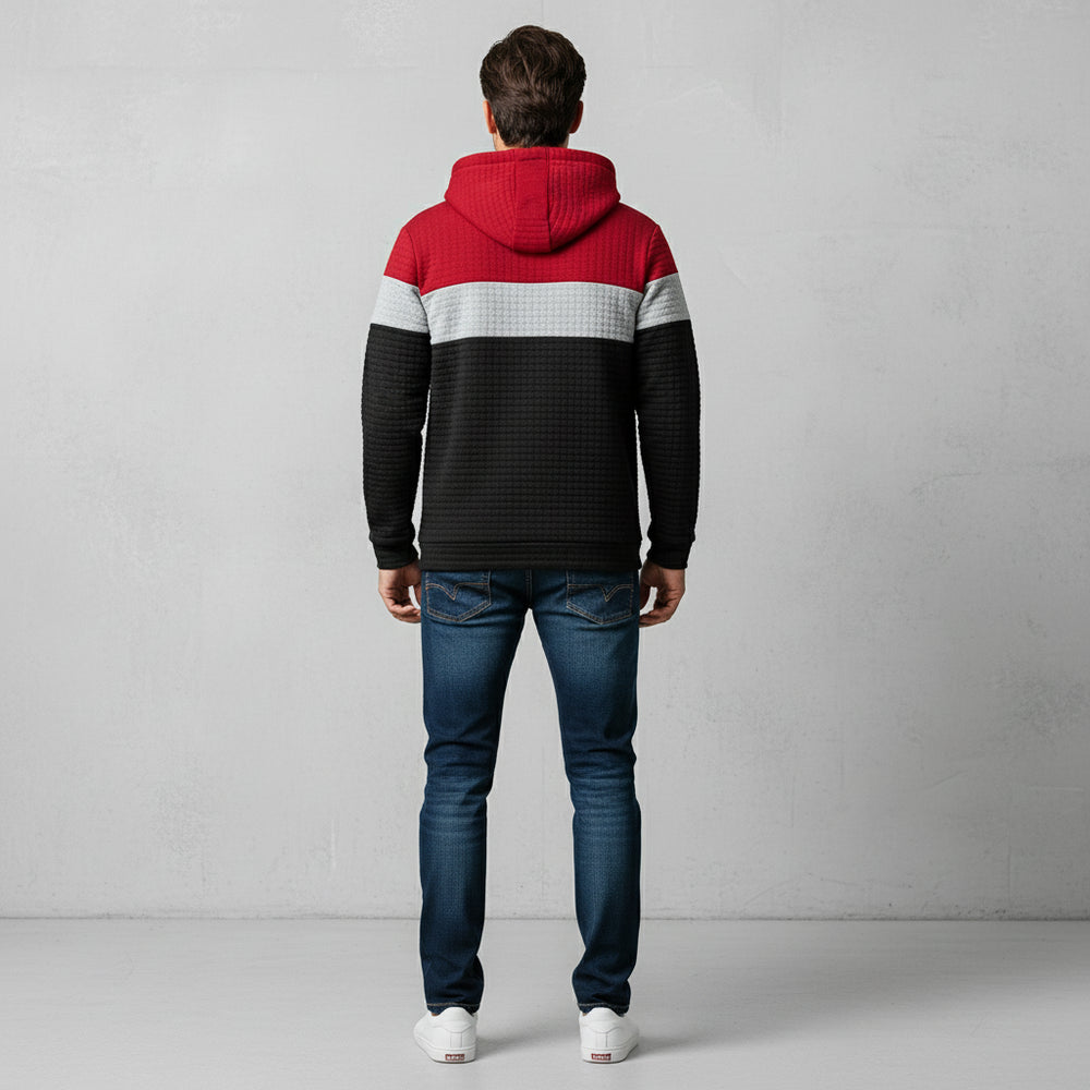 Herren Patchwork Hoodie