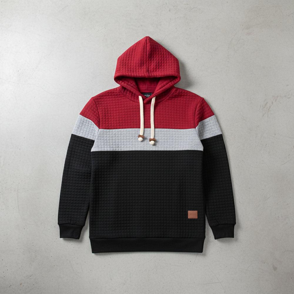 Herren Patchwork Hoodie