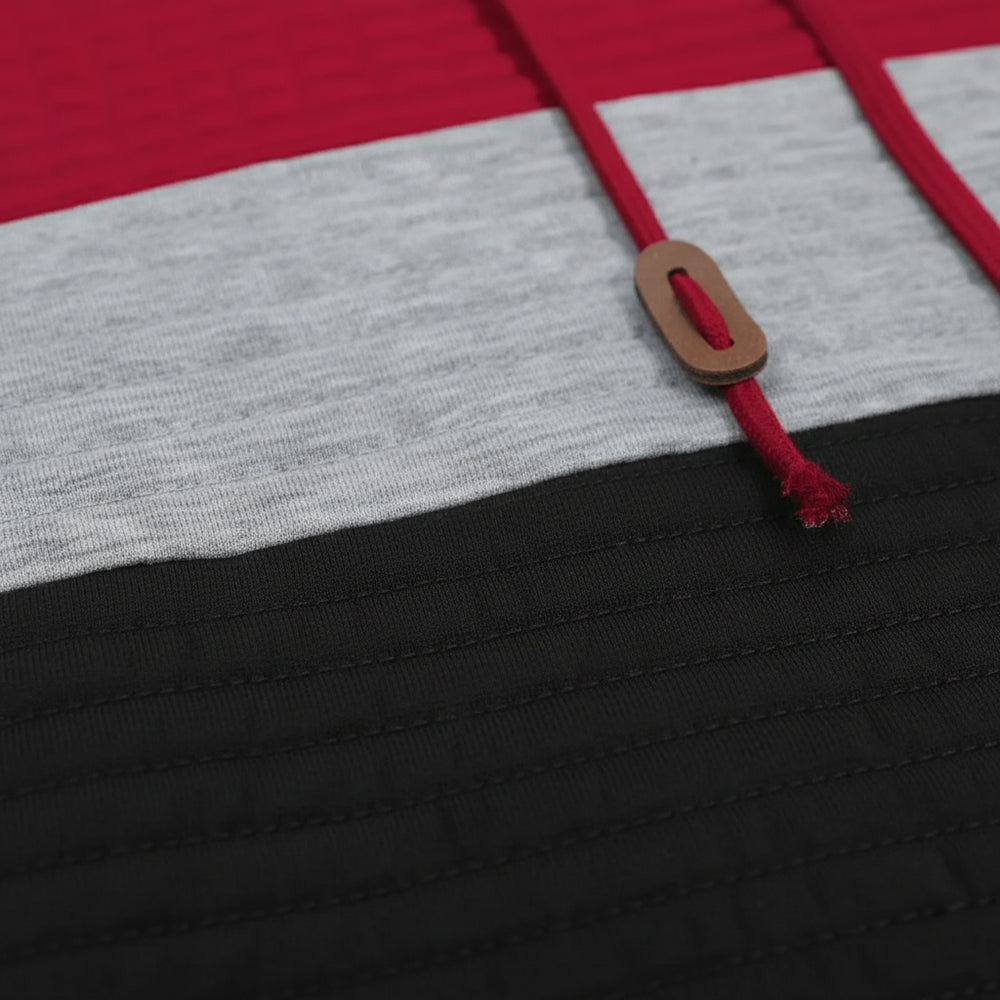 Herren Patchwork Hoodie