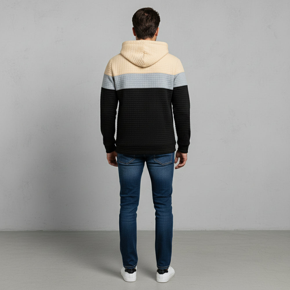 Herren Patchwork Hoodie