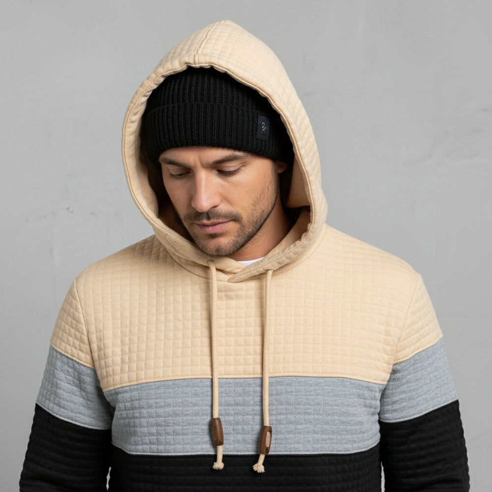 Herren Patchwork Hoodie