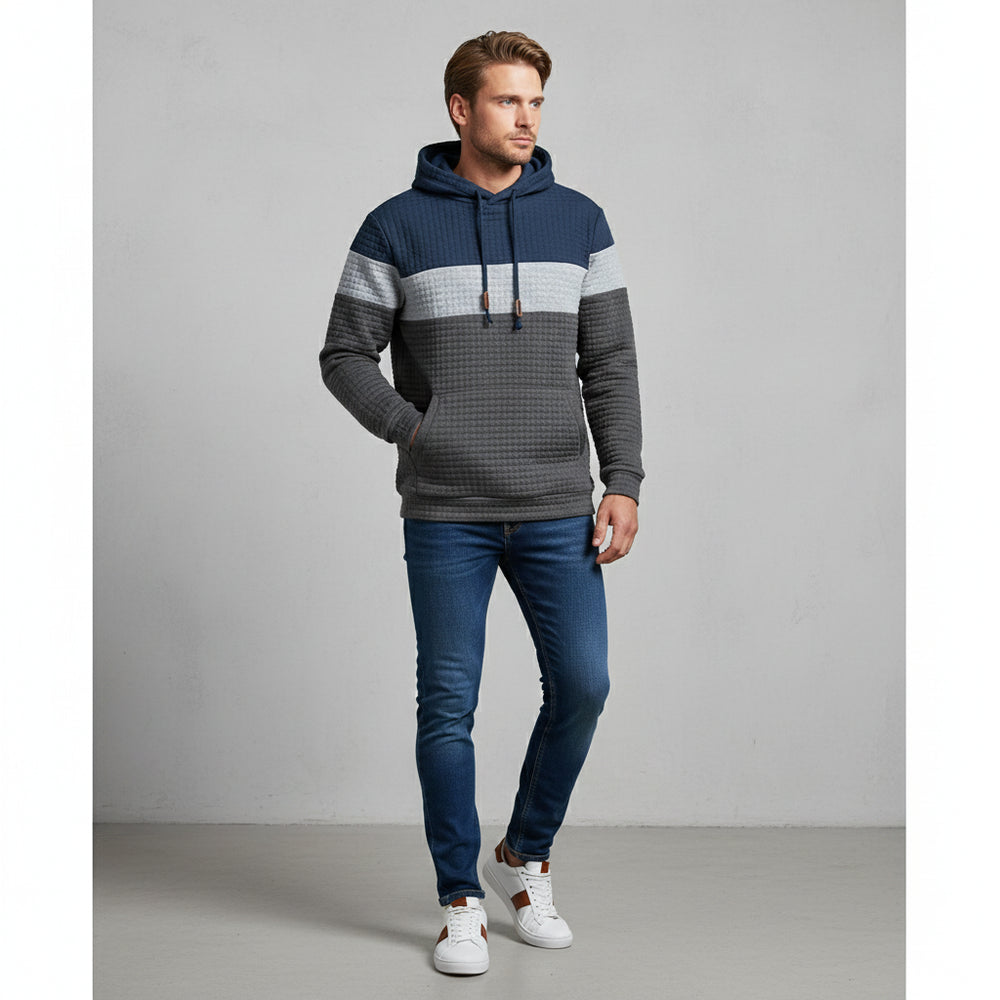 Herren Patchwork Hoodie