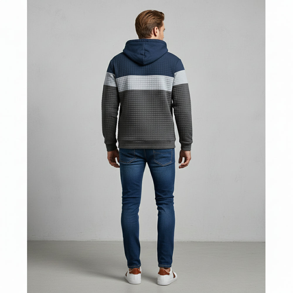 Herren Patchwork Hoodie