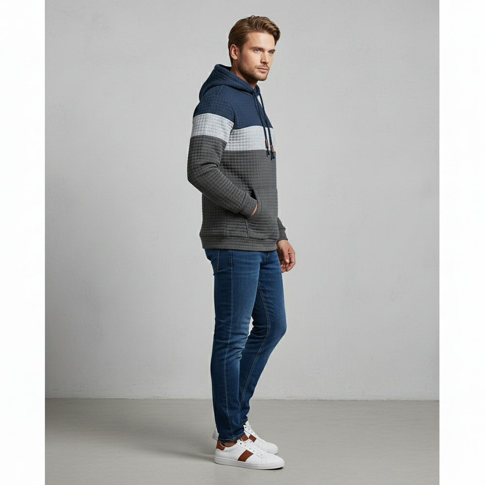 Herren Patchwork Hoodie
