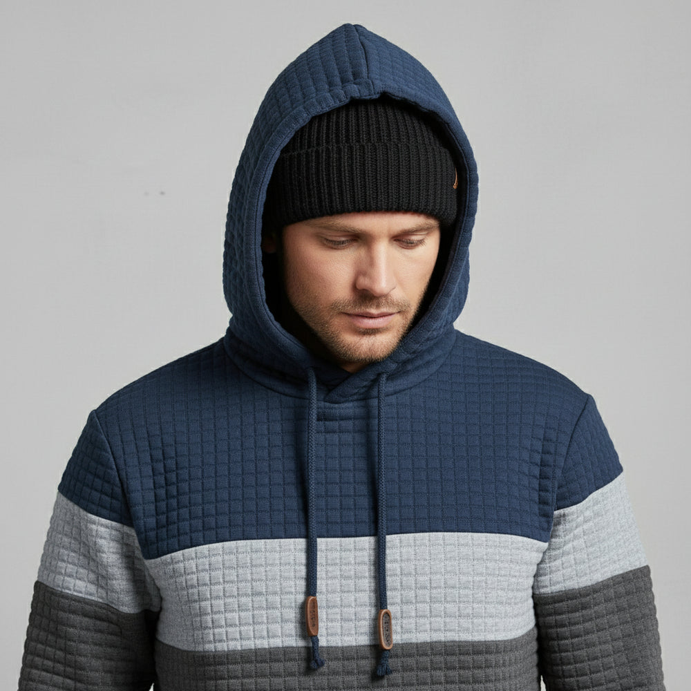 Herren Patchwork Hoodie
