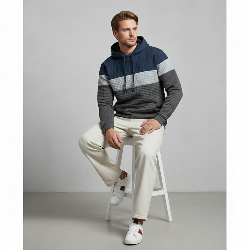 Herren Patchwork Hoodie
