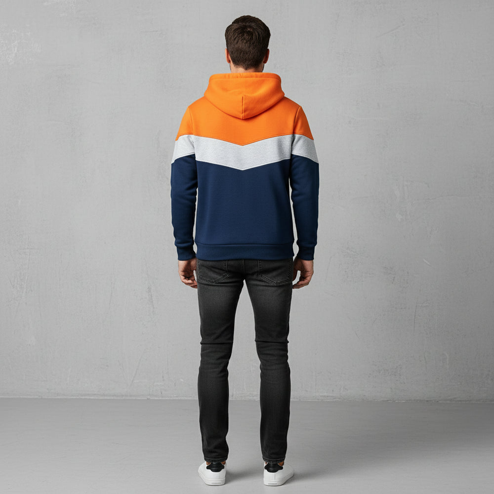 Herren Patchwork Hoodie