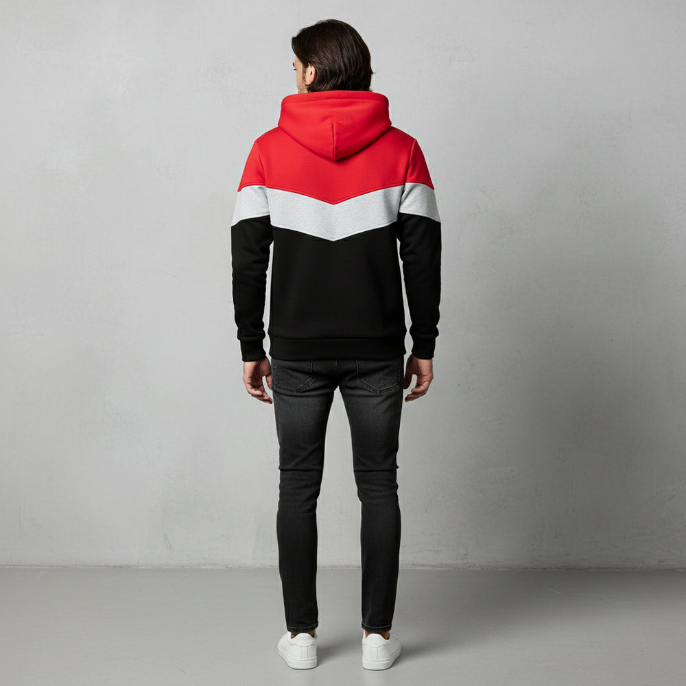 Herren Patchwork Hoodie