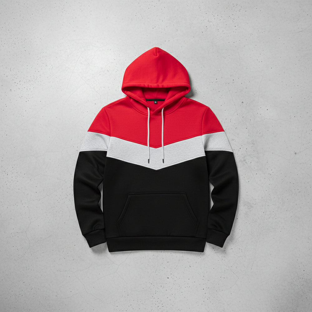 Herren Patchwork Hoodie