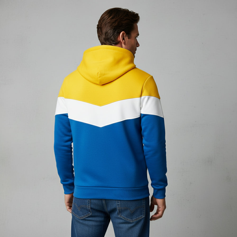 Herren Patchwork Hoodie