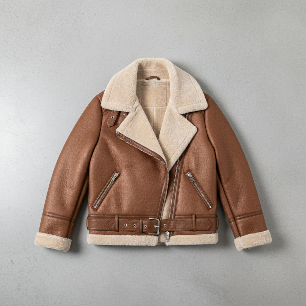 Damen Winterjacke in Lammfelloptik