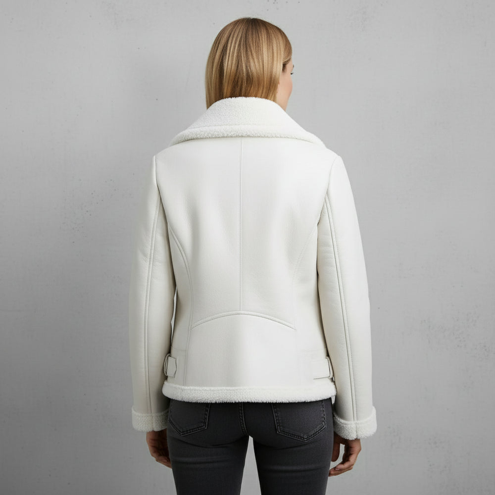 Damen Winterjacke in Lammfelloptik