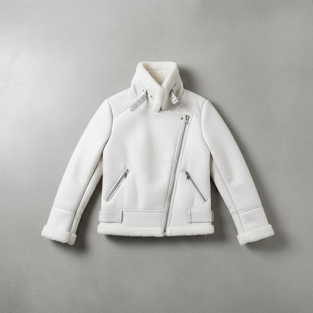 Damen Winterjacke in Lammfelloptik