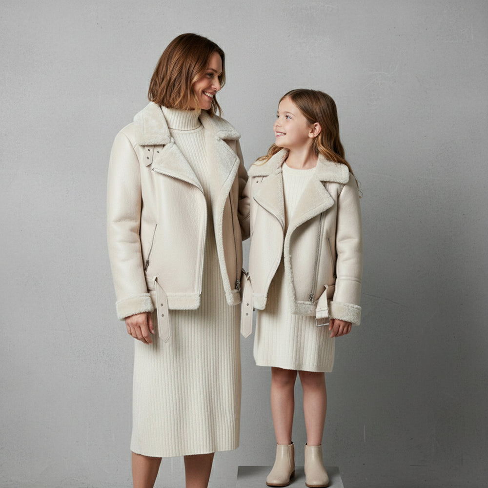 Damen Winterjacke in Lammfelloptik