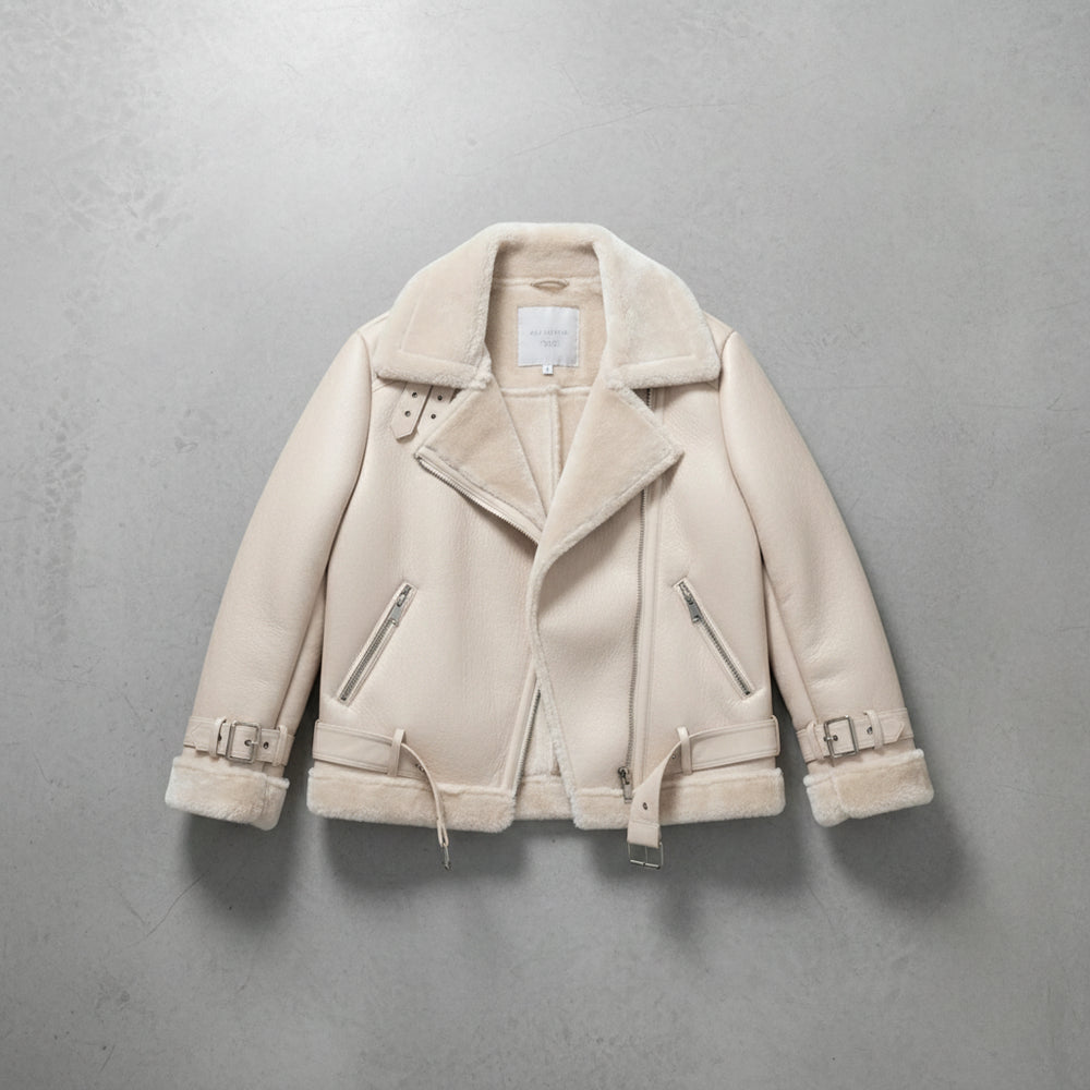 Damen Winterjacke in Lammfelloptik