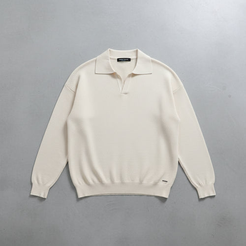 Herren Strickpullover Polokragen