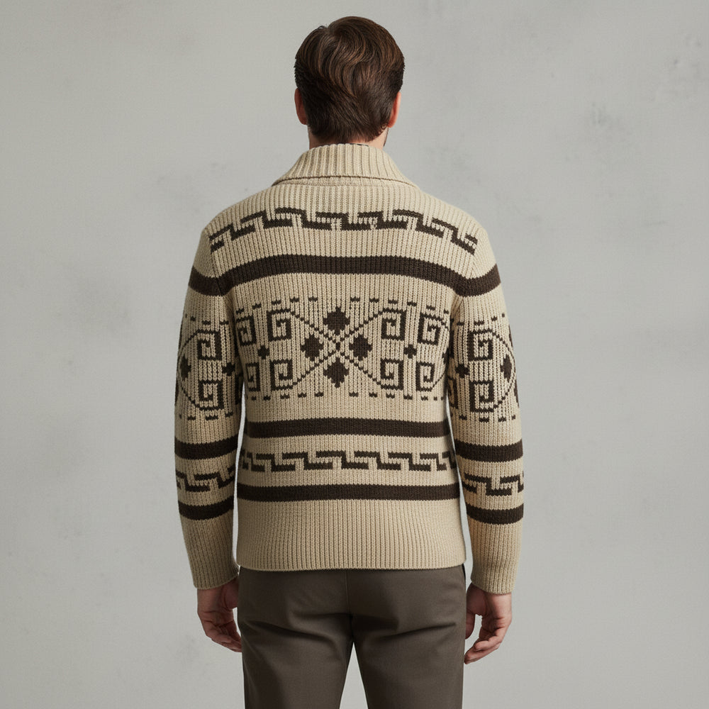 Lässige Herren Strickjacke mit Reißverschluss