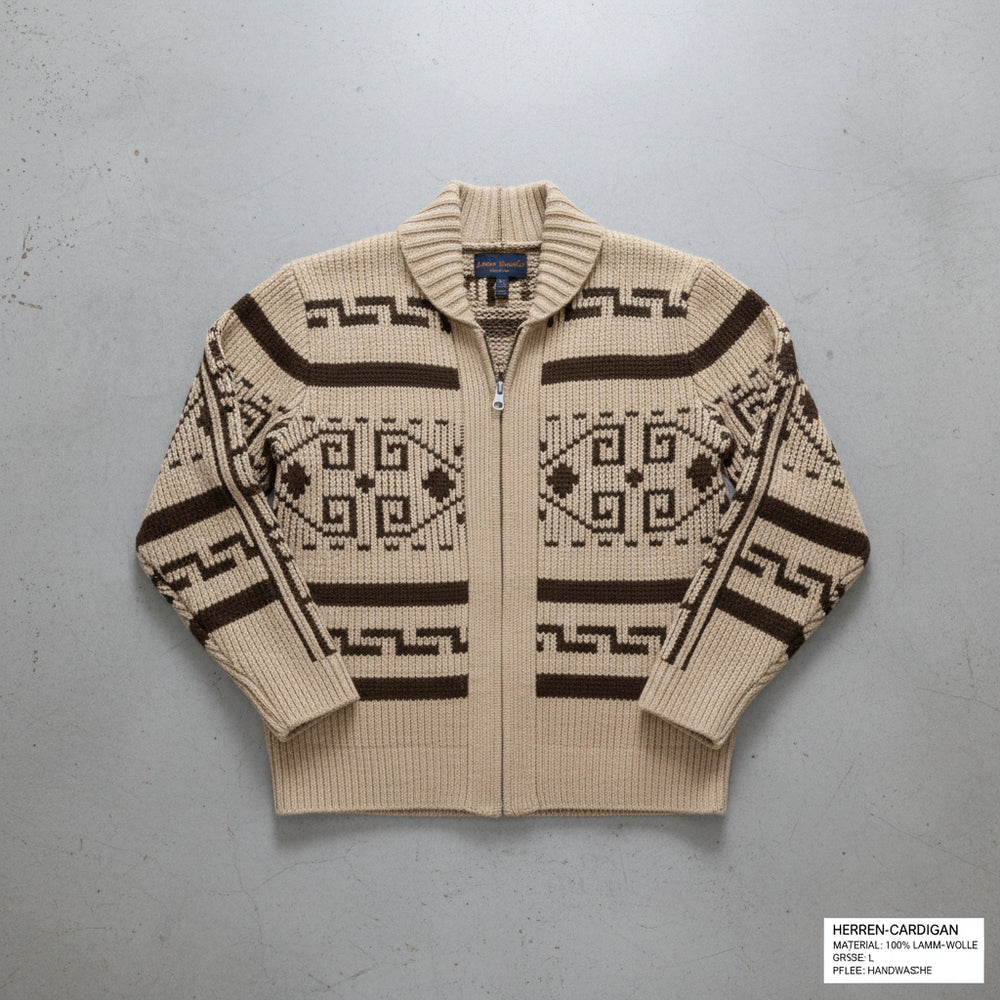 Lässige Herren Strickjacke mit Reißverschluss