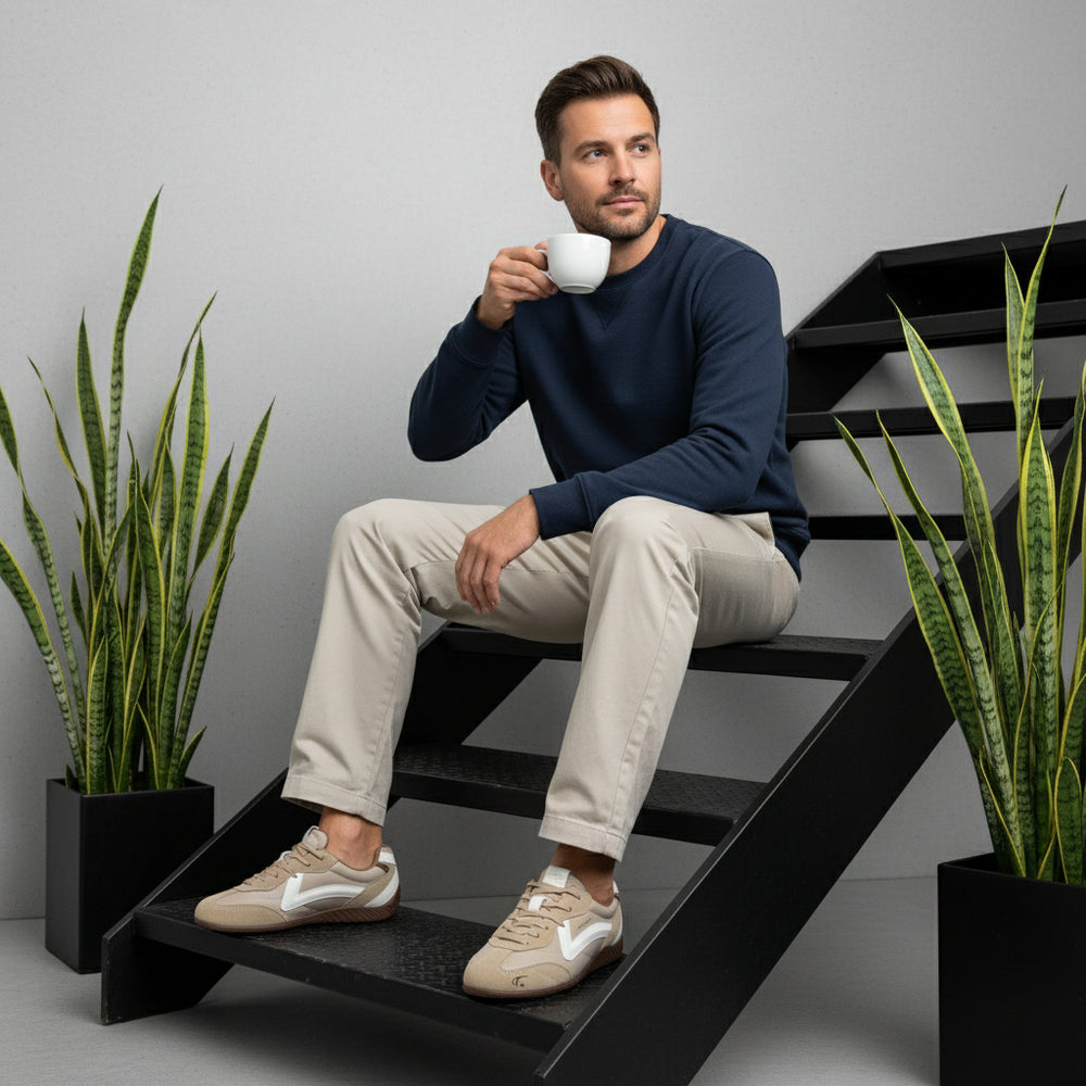 Herren Sneaker Vintage Patchwork