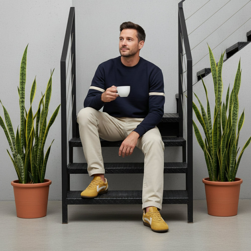 Herren Sneaker Vintage Patchwork