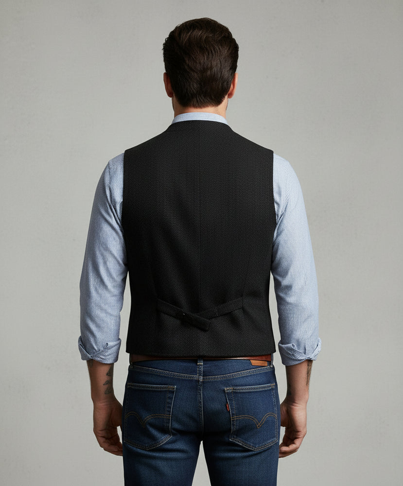 Herren Lederhose Weste