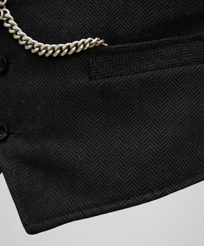 Herren Lederhose Weste